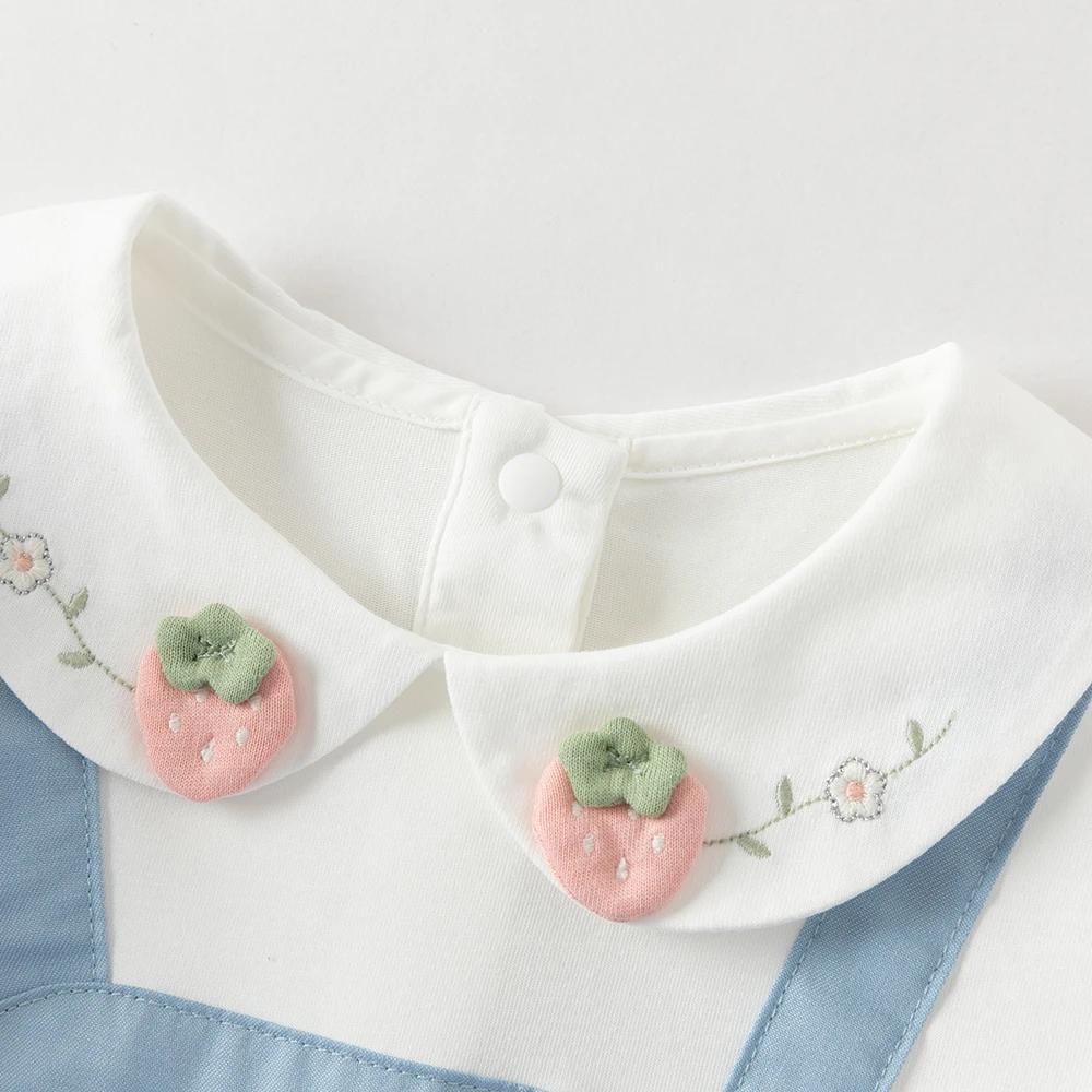 Robe d'été pour fille Dave Bella, faux deux pièces, manches courtes, style princesse, en coton, pour