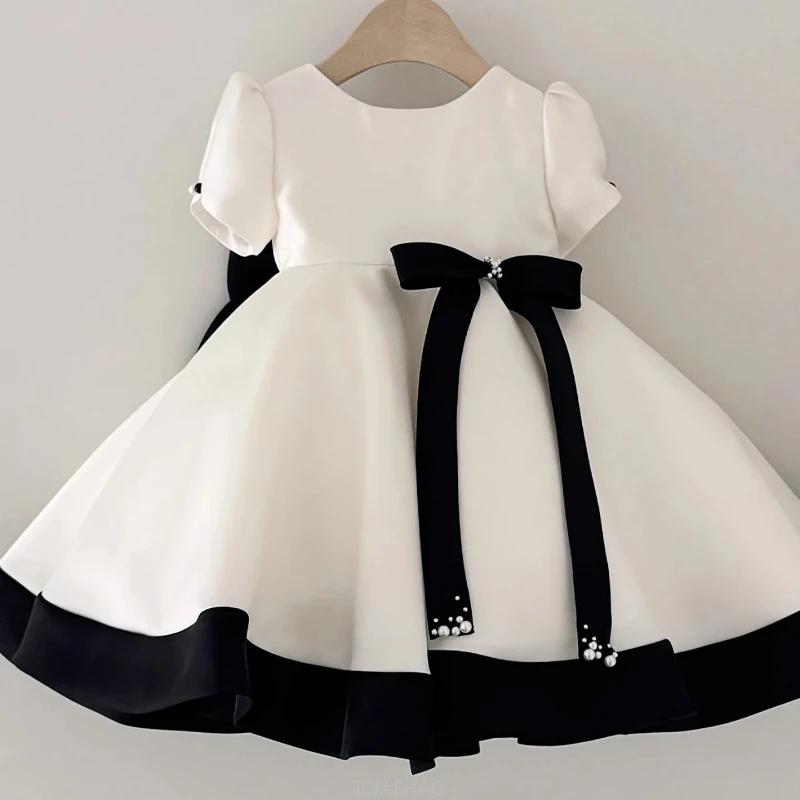 Robe de princesse en Satin pour petites filles, Style français, pour 1er anniversaire, Zhuazhou, à f