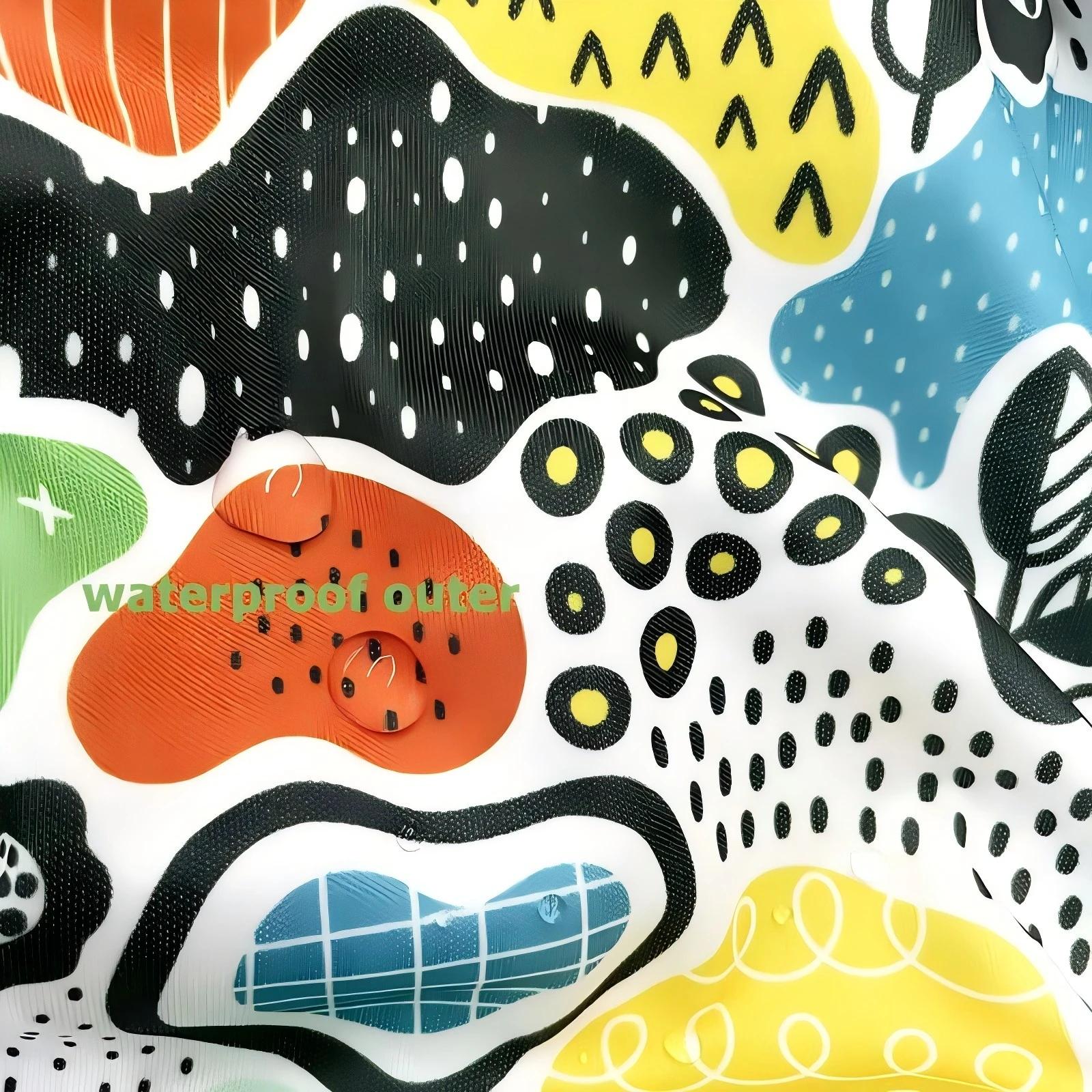 Tissu en Polyester TPU imperméable et lavable, 1M x 1.5M, fait à la main au mètre, à la mode, matéri