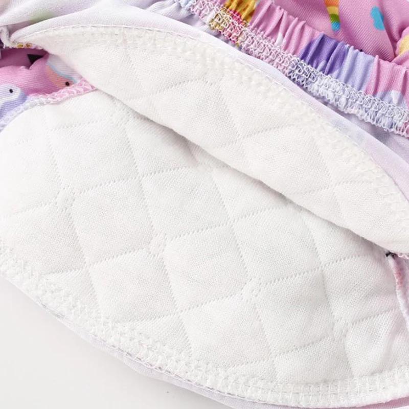 Pantalons d'entraînement pour bébés filles, 4 pièces, sous-vêtements en coton et Polyester, culottes