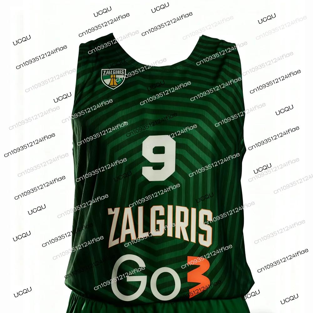 Maillot de basket-ball de compétition européenne Zalgiris Kaunas 2026 - Kit de maillot de basket-bal
