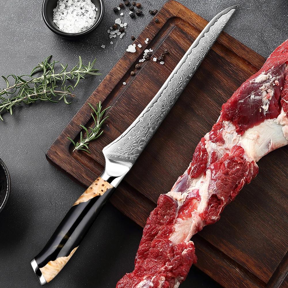 Couteau de Chef pour désosser (filet), 6 pouces, meilleur damas japonais VG10 en acier 67 couches, c