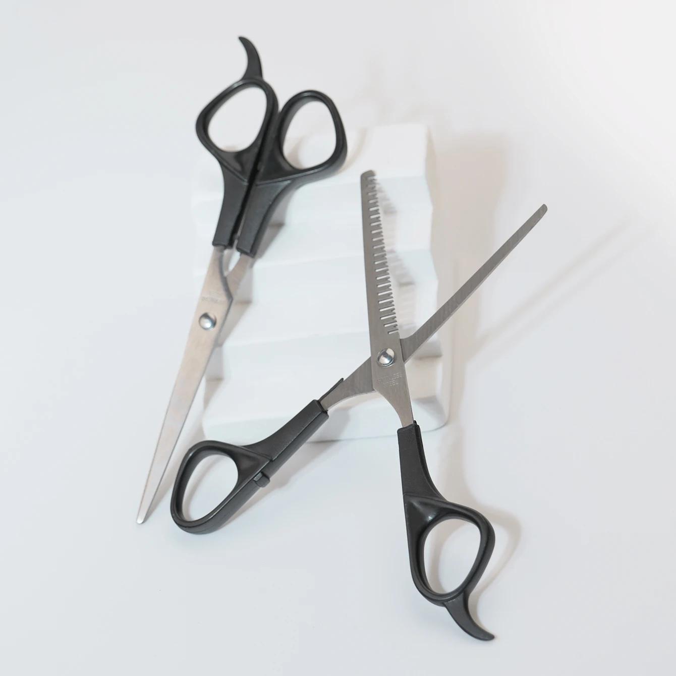 Kit de ciseaux de coupe de cheveux, ciseaux de coiffure professionnels pour Salon de coiffure, barbi