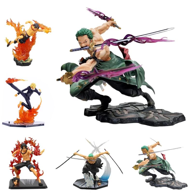Figurine d'anime une pièce Luffy Roronoa Zoro, Statue Manga sa-maximum à trois lames, jouets modèles