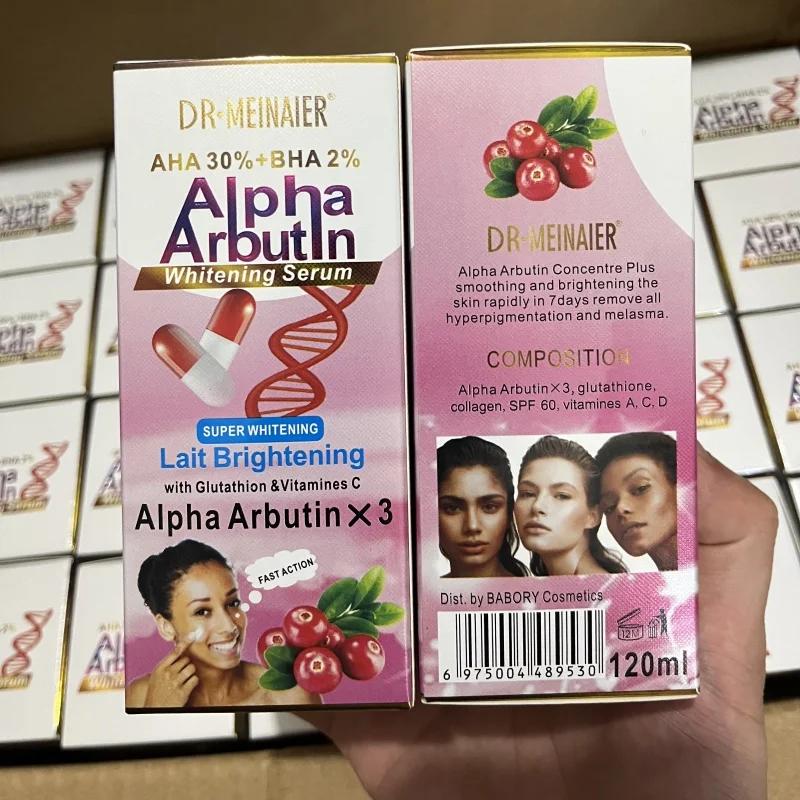 120 ml SUPER AHA 30% + BHA2% Alpha Arbutin X 3 sérum visage éclaircissant au lait avec la glutathion