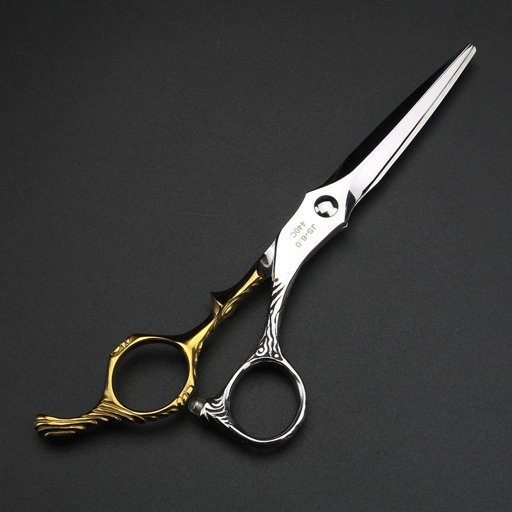 XUANFENG vis diamantées de 6 pouces, ciseaux de coiffeur dorés, outils de coiffure, ciseaux de coupe