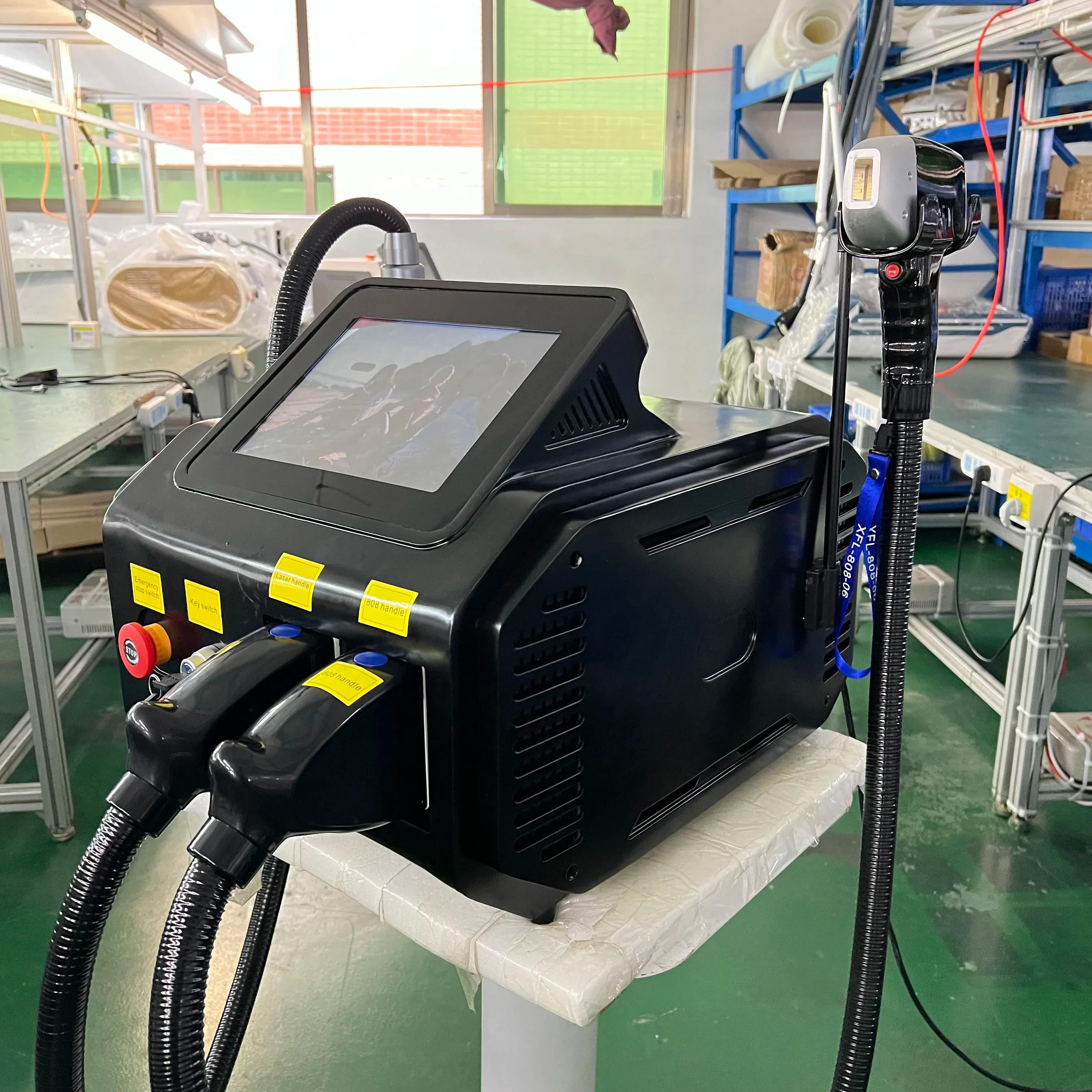 Machine à épilation au laser diode 4000W Soprano Titanium Ice Platinum 755 808 1064nm 3 longueurs d'