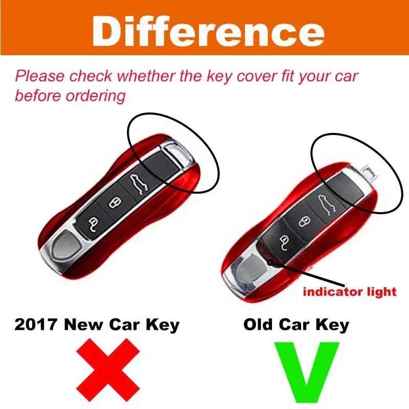 Étui pour clé télécommande intelligente de voiture, 3 pièces, coque pour Porsche Panamera Spyder Car