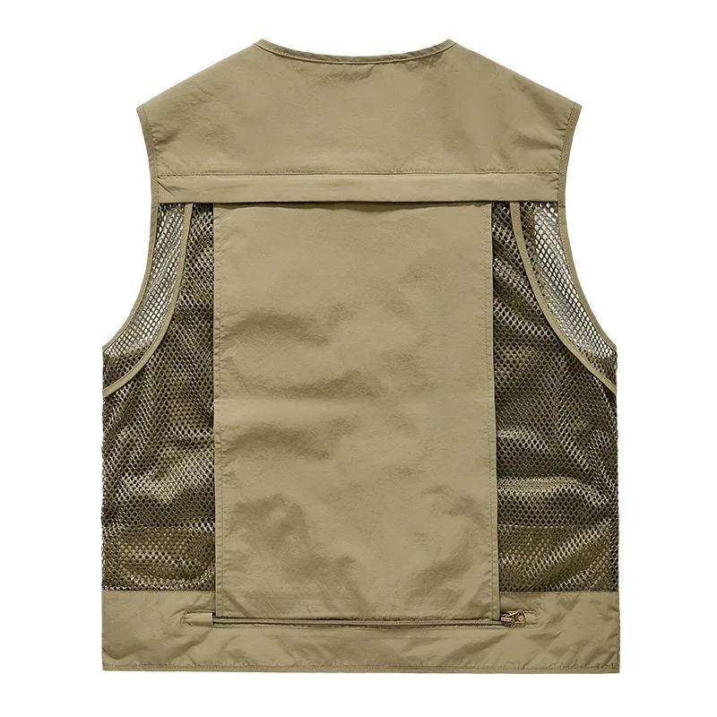 FGKKS – gilet multi-poches pour hommes, nouveau gilet de pêche respirant pour l'extérieur, design de