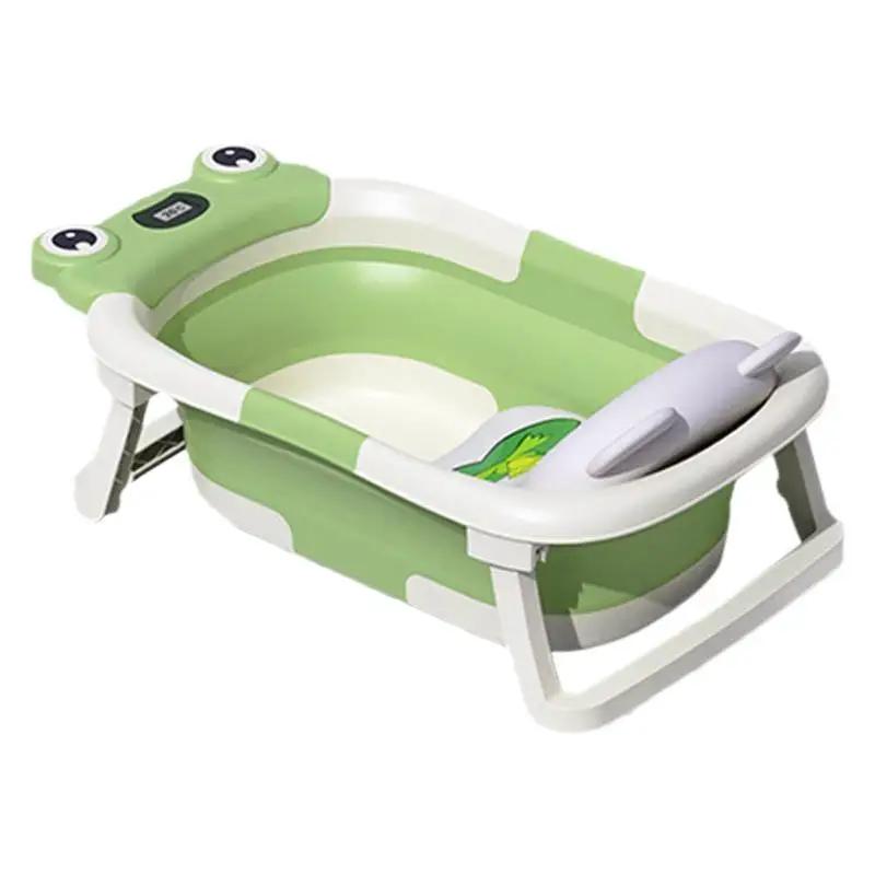 Baignoire pour enfants en promotion, baignoire pliable pour nouveau-nés avec détection intelligente 