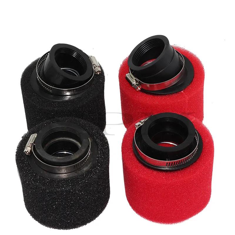 Filtre à air en mousse à col coudé droit et courbé, éponge nettoyante pour cyclomoteur scooter, D343