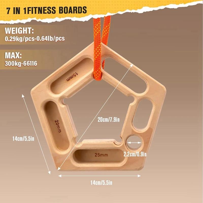 A21I-support de planche à suspendre en bois pour l'escalade, planche à suspendre Portable, renforcem