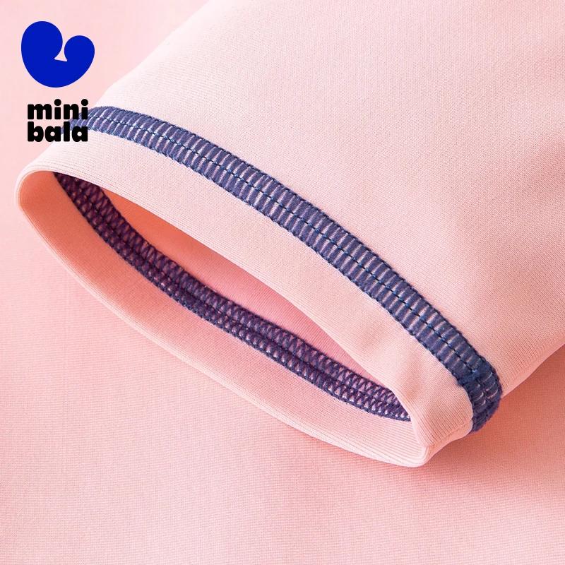 Mini Bala été filles maillot de bain haute élasticité Protection solaire une pièce maillot de bain U
