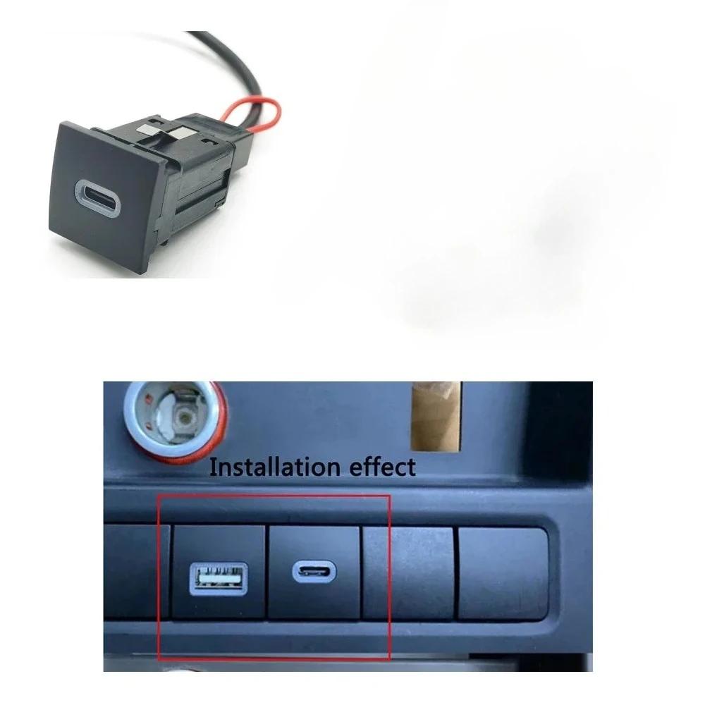 Chargeur rapide de Type C pour voiture VW Golf 6 MK6, prise d'interface de rénovation USB QC3.0, com