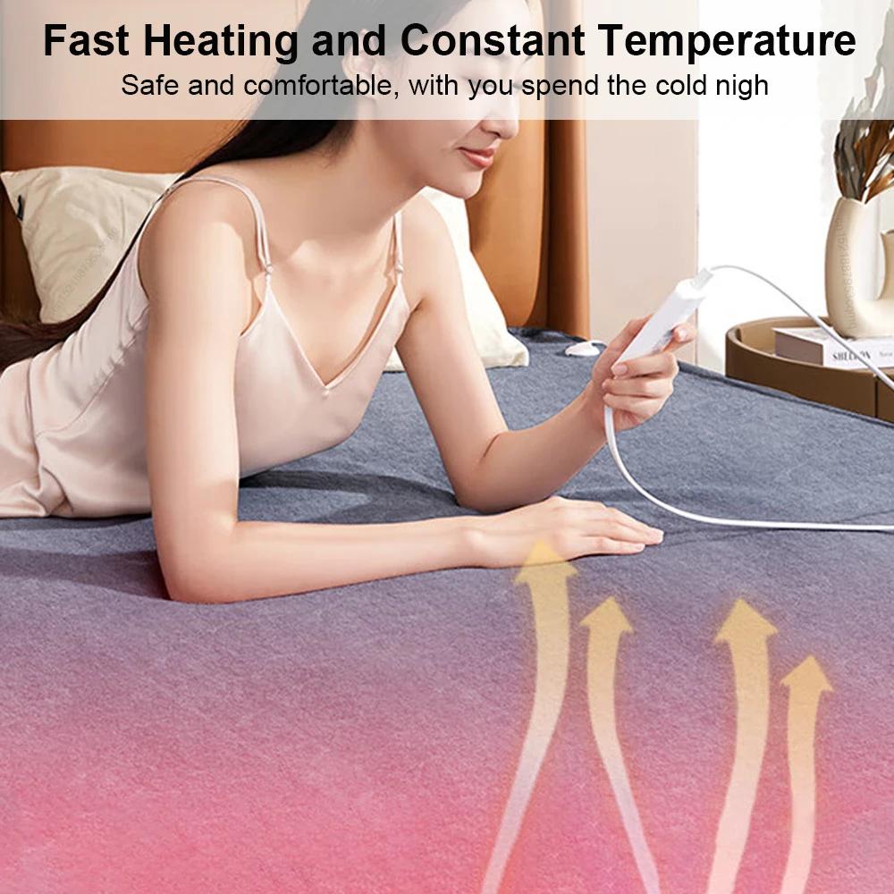 Couverture chauffante électrique pour chambre, couverture chauffante automatique, chauffe-corps, mat