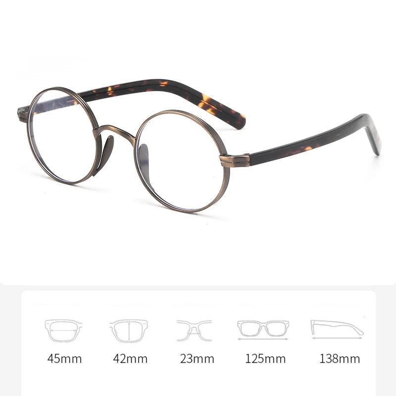 Japon marque Design KMN101 hommes femmes photochromique pur titane cadre rond lunettes faites à la m