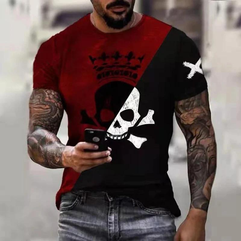 2024 nouveau T-shirt surdimensionné pour hommes décontracté à manches courtes Hip Hop visage sourian