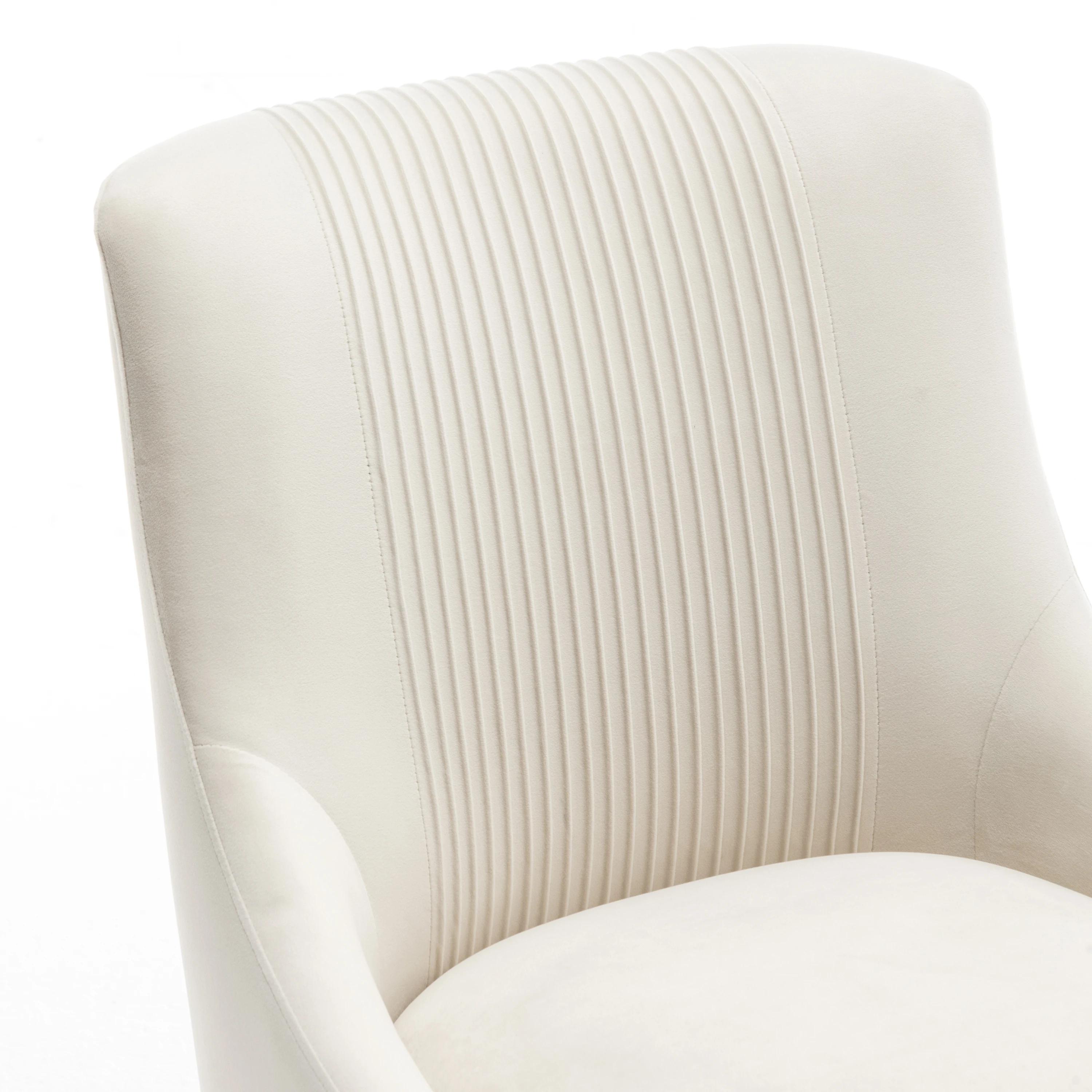 SEYNAR-Ensemble de 2 chaises de salle à manger ou coiffeuse en velours plissé, avec poignée arrière