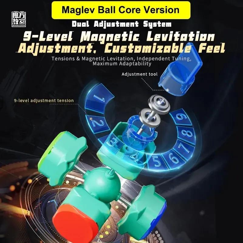 MoYu RS3M V5 3X3 Magnétique Magique Vitesse Cube Professionnel Fidget Jouets RS3 M 2023 V5 Cubo Magi