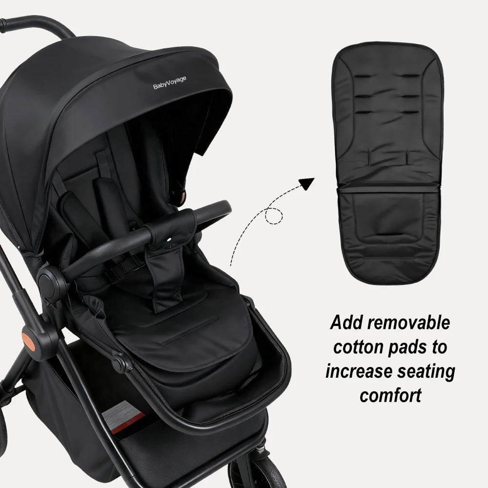 BabyVoyage 2 en 1 bébé poussette pliable panier Type siège bébé landau poussette multifonctionnel no