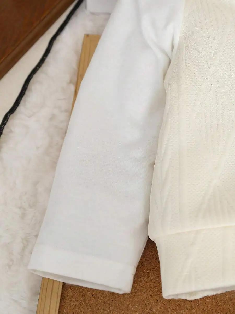 Tenue formelle 2 pièces pour bébé garçon : pull en tricot à col en V avec nœud papillon + pantalon à