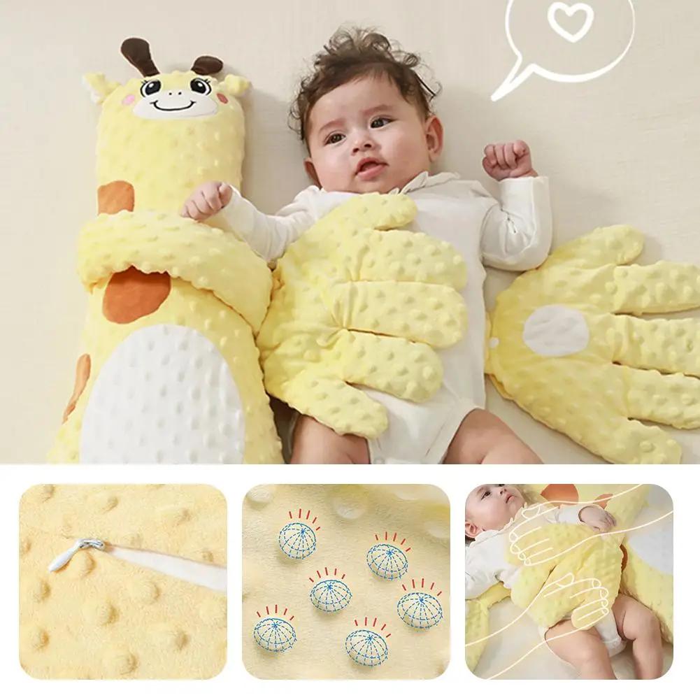 Oreiller de Sommeil pour Bébé Girafe 3 Modes avec Télécommande, Aide au Sommeil Électrique pour Bébé