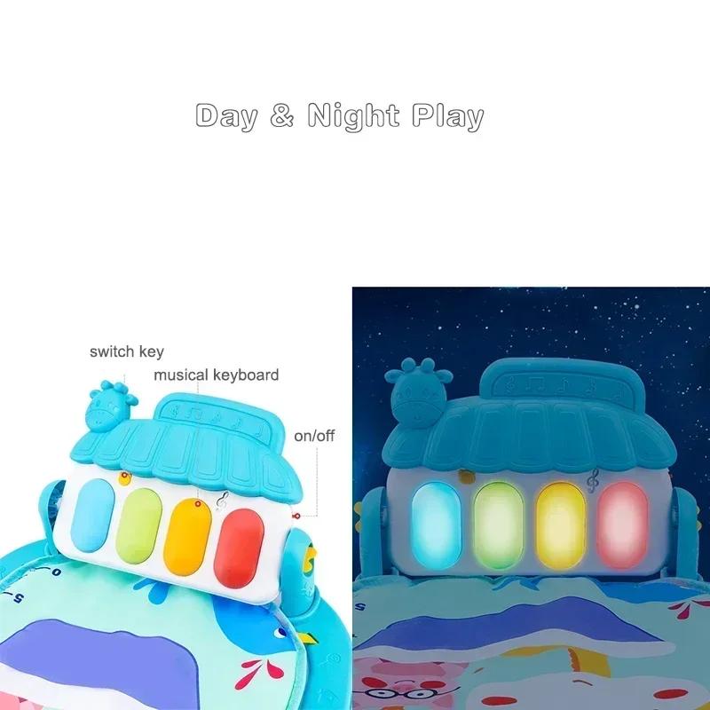 Tapis de clavier de piano en polymère pour bébé, activité de gymnastique, jouet Lea Early Dos, cadea