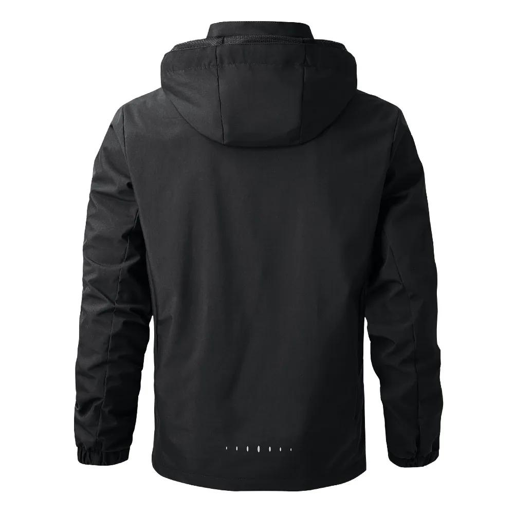 Veste de pluie imperméable légère pour hommes, imperméable d'extérieur à capuche, veste coupe-vent d