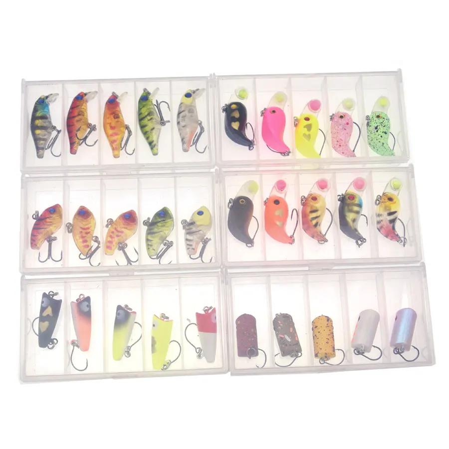 JYJ 1 boîte petite pêche dure ABS plastique leurre appât surface méné coulant leurre wobbler pour ba