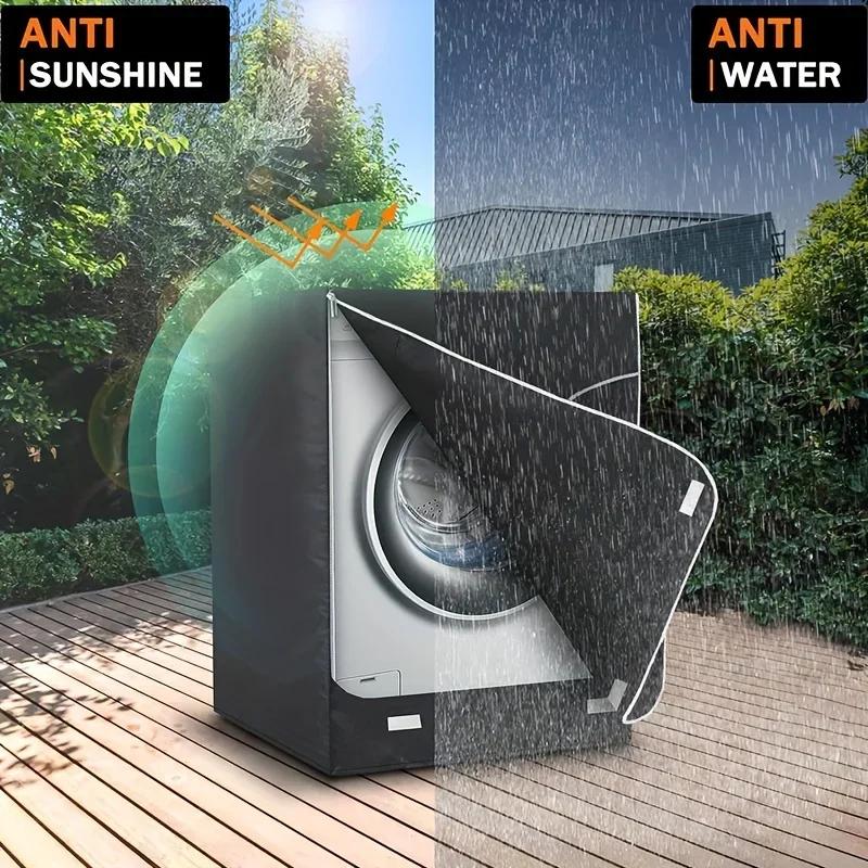 Housse de lave-linge, housse de lave-linge et sèche-linge imperméable Oxford robuste 420D, chargemen