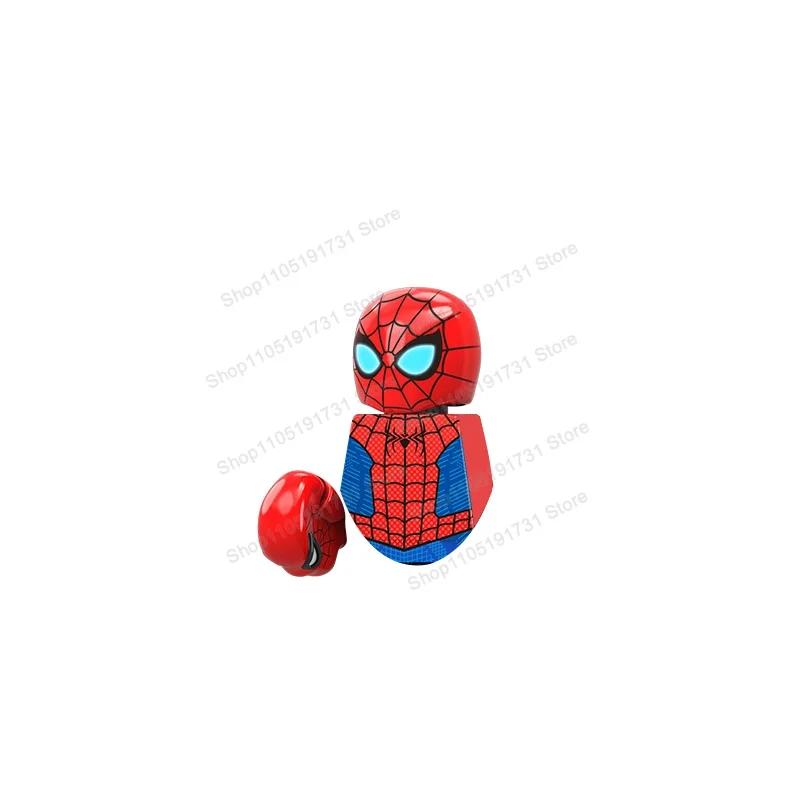 Boîte Mystère Mini Blocs de Construction Figurines Anime Super Dessins Animés Films Héros Jouets pou