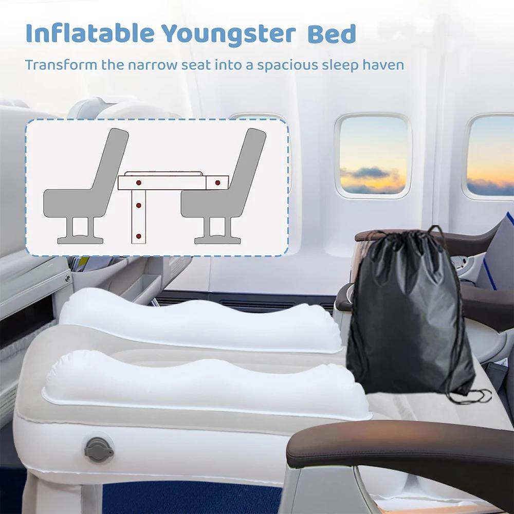 Matelas gonflable pliable pour bébé, arrière de voiture pour enfants, polymère, avion, voyage en ple