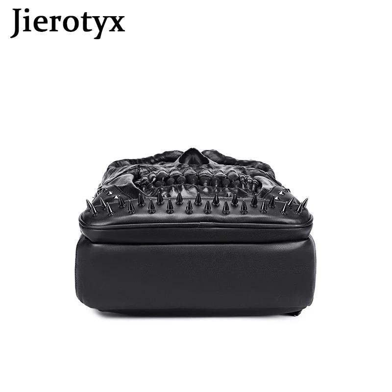 JIEROTYX sacs à dos pour femmes et hommes Steampunk gothique Rivet personnalité grande capacité voya