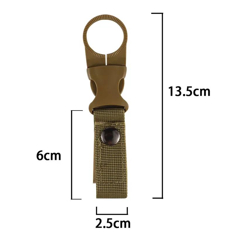 Mousqueton d'extérieur pour bouteille d'eau, sangle en nylon, ceinture d'escalade, cintre de sac à d