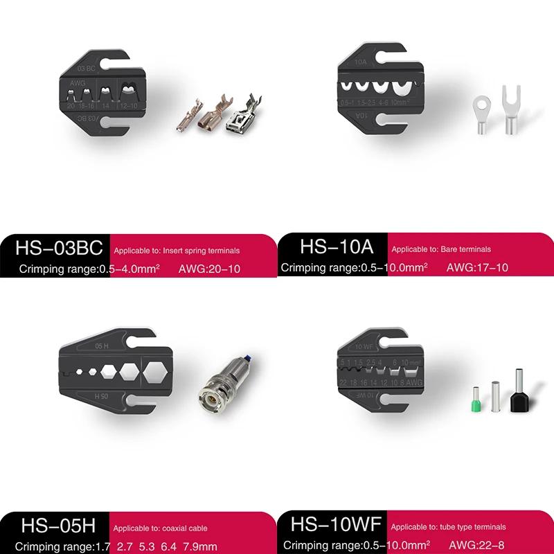 Kit de pinces à sertir pour bornes pré-isolées, couvercle de serrage HS-30J HS-40J/pince à sertir mu