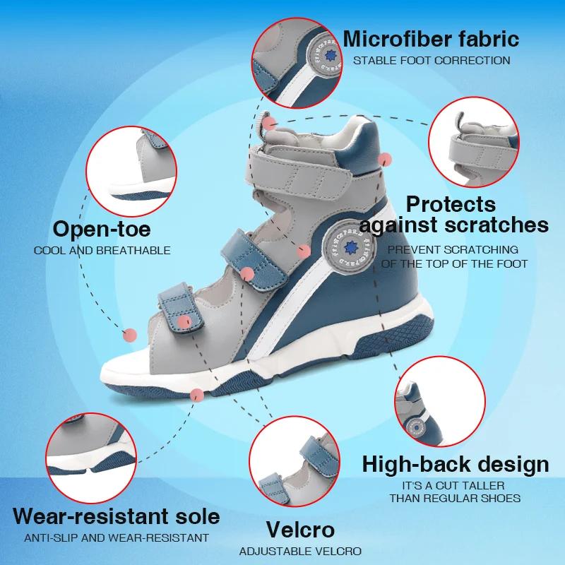 Princepard nouveautés chaussures correctrices pédiatriques respirantes pour les tout-petits sandales