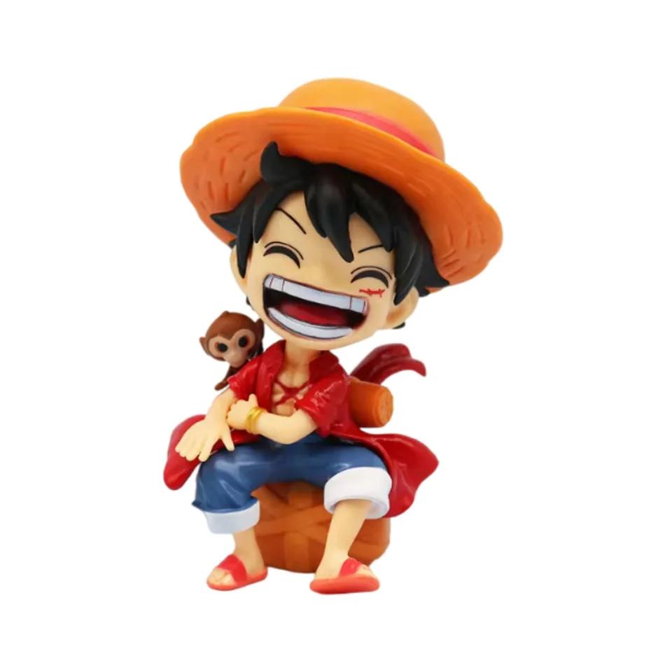 Une pièce portable Luffy Solon assis Q-Version jeu à la mode dessin animé Anime bureau voiture ornem