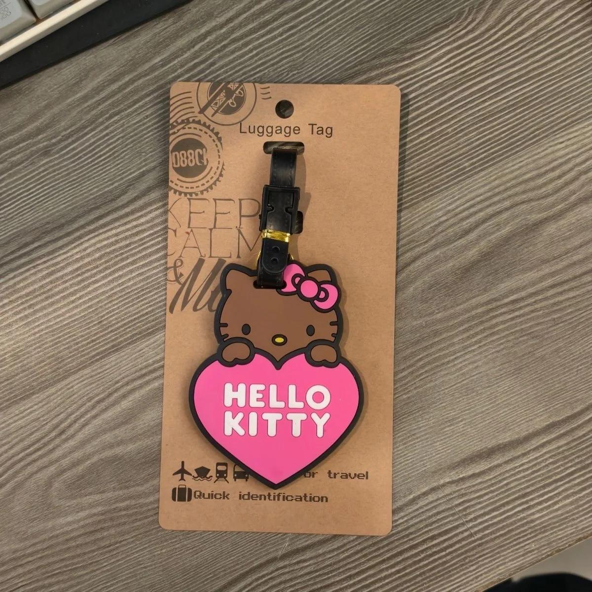Sanrio Hello Kitty étiquette de bagage porte-adresse d'identification de valise étiquettes d'embarqu