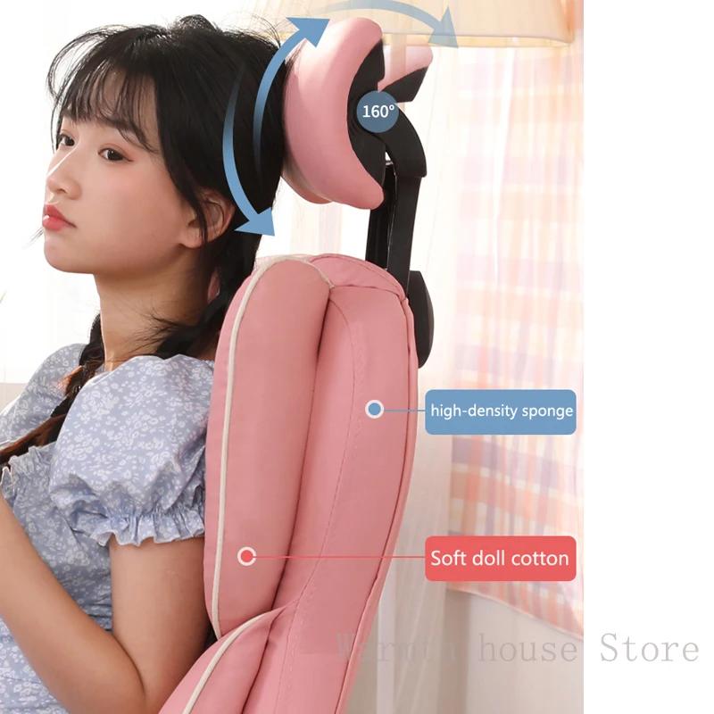 Chaise de jeu ergonomique avec repose-pieds, chaise de jeu relevable, meubles de maison, chaise d'or