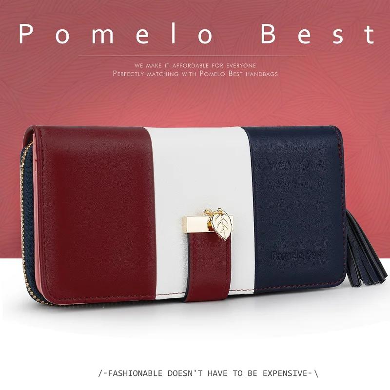 Pomelo Meilleur la plus de la mode Portefeuilles à glissière Femmes grande capacité Sacs à main Sacs