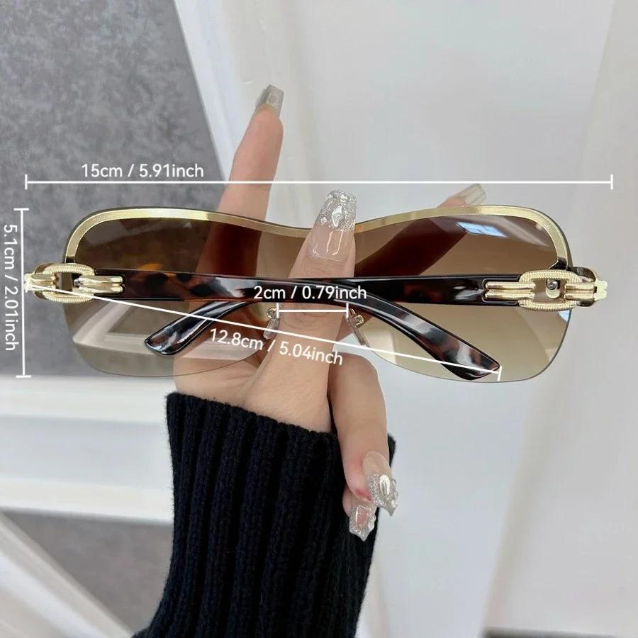 Lunettes de soleil carrées décontractées pour hommes et femmes, lunettes de soleil dégradées, marque