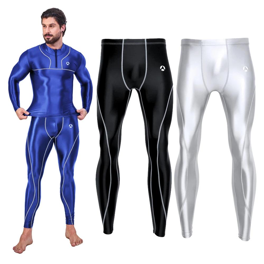 AMORESY Jupiter Nude Leggings pour hommes, basket-ball, football, respirant, haute luminosité, panta