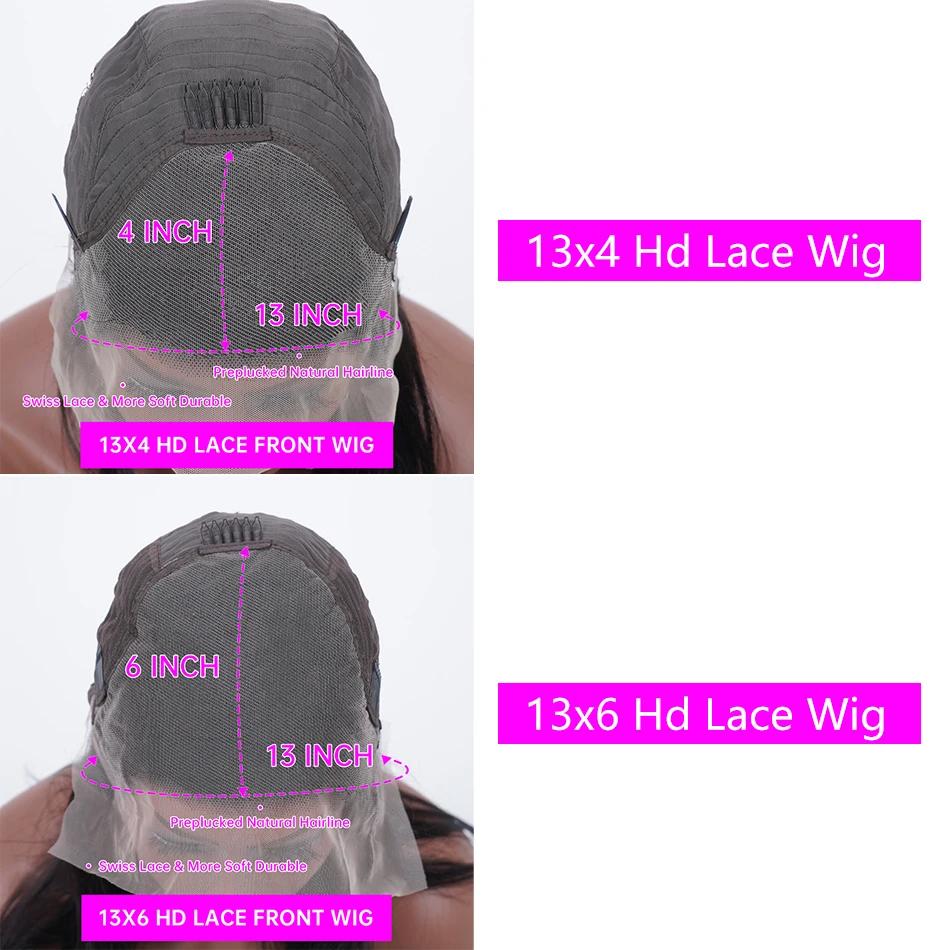 13x4 HD dentelle frontale perruque 13x6 dentelle avant perruques de cheveux humains pour les femmes 