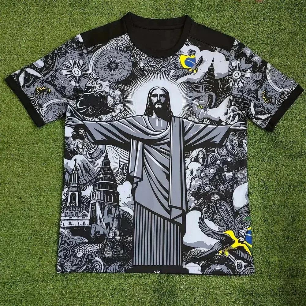 Le nouveau T-shirt pour hommes d'été 2025 avec impression de motifs de jésus en 3D est un vêtement d