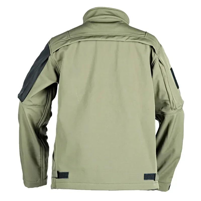 DulShlavabo-Veste coupe-vent à coque souple pour homme avec plusieurs poches, manteau coupe-vent, do