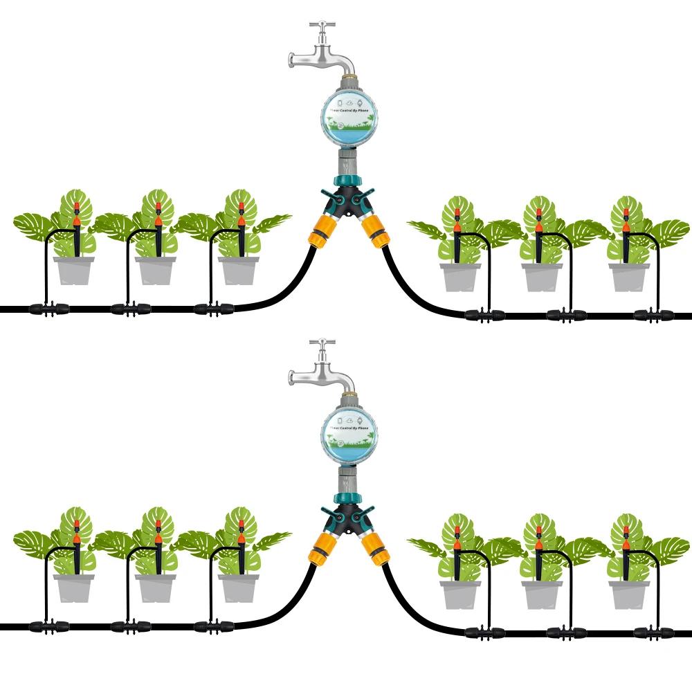 Minuterie d'eau de jardin sans fil WiFi, téléphone intelligent, télécommande, serre de maison, Kit d