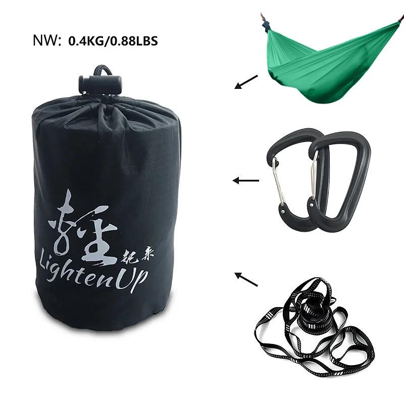 Hamac de Camping ultraléger en Nylon, Parachute, 380T (20D), petit, pour randonnée, Camping et activ