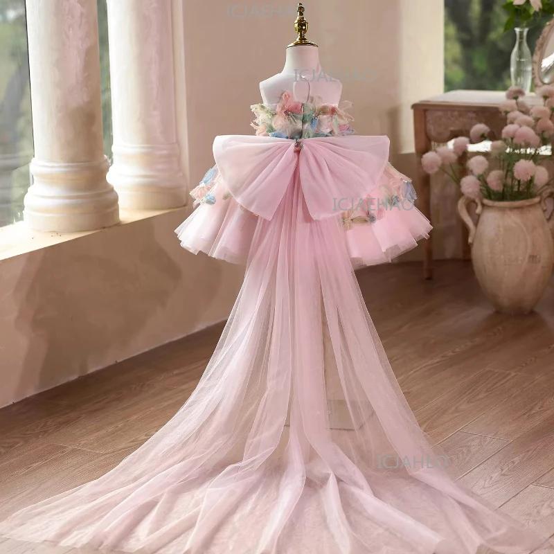 Robe de princesse pour enfants, tenue de cérémonie pour filles, robe de performance au piano, tenue 