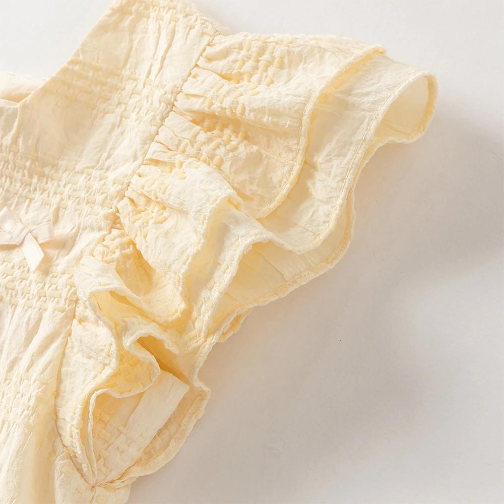 Robes de princesse d'été pour filles Dave Bella, 7-13 ans, robe de fête à manches courtes pour enfan