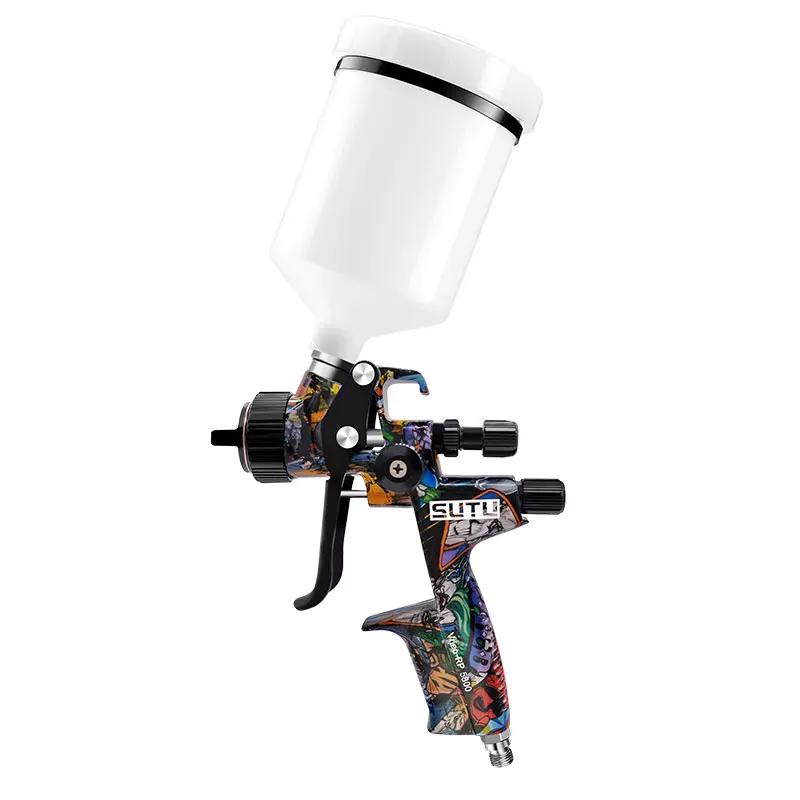 Sutu 5800 pistolet de pulvérisation pneumatique 1.3mm buse de pulvérisation en acier inoxydable Pot 